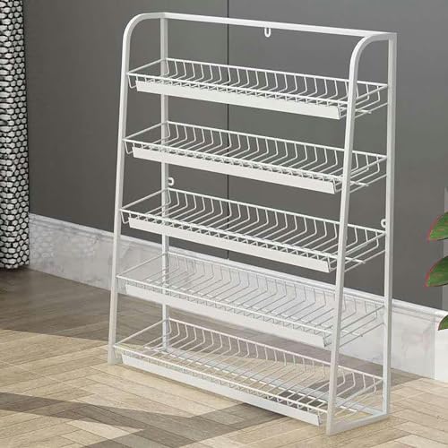 Generisch 5-stöckiges Snack-Display-Regal aus Metall, Süßigkeitenregal für Geschäfte, Snack-Organizer, Verkaufsvitrine für Leckereien, ideal für Süßwaren- und Snack-Merchandising