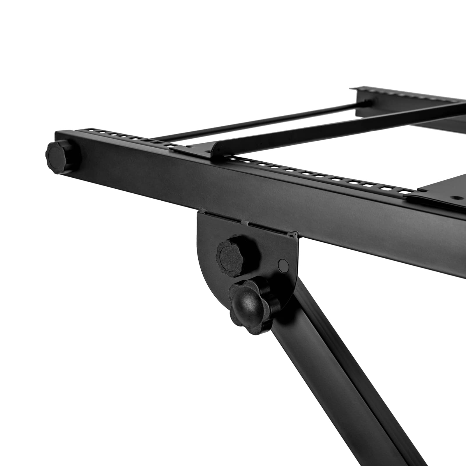 16U Support professionnel pour table de mixage DJ et ordinateur portable réglable et verrouillable pour DJ, studio et scène