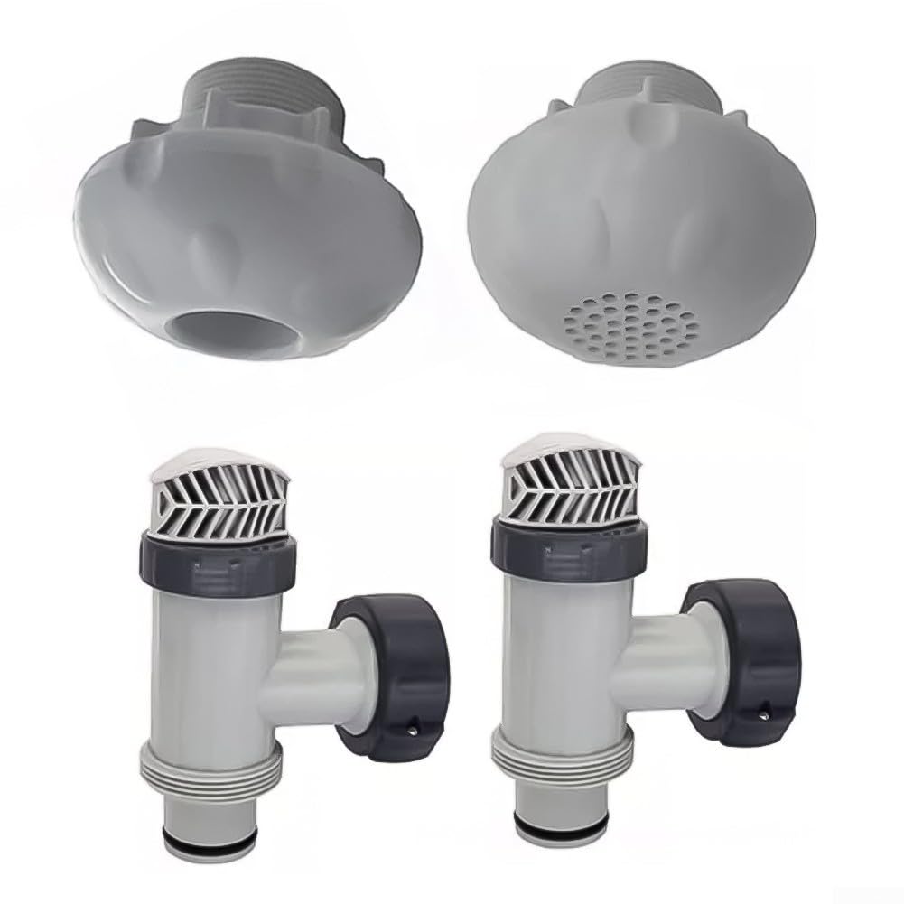 Valvola a stantuffo di ricambio 25010 per pompe di filtrazione fuori terra per piscine incluse 28633EG 28635EG compatibilità (2 set)