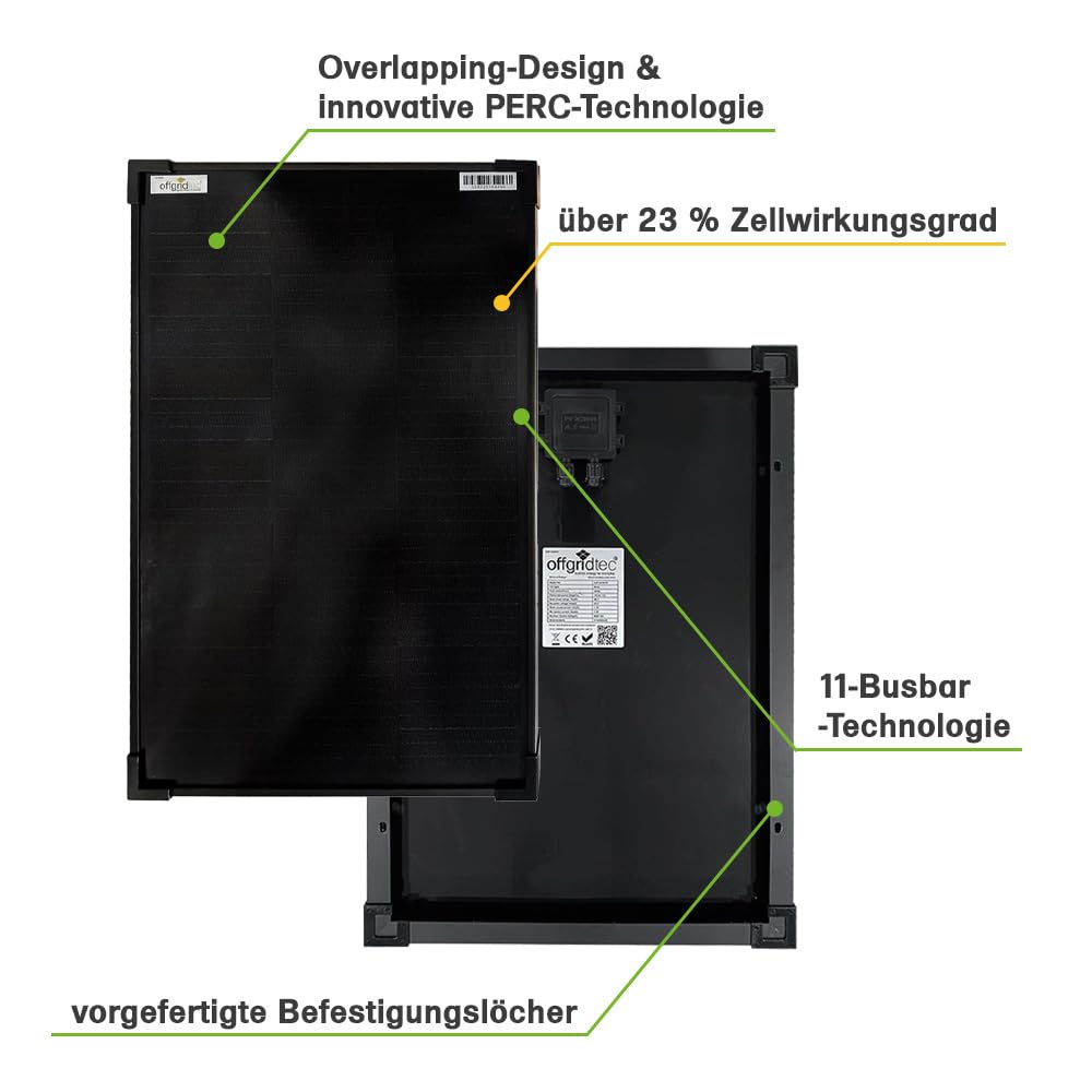 Offgridtec OLP PERC V2 - Pannello solare da 30 W, 12 V