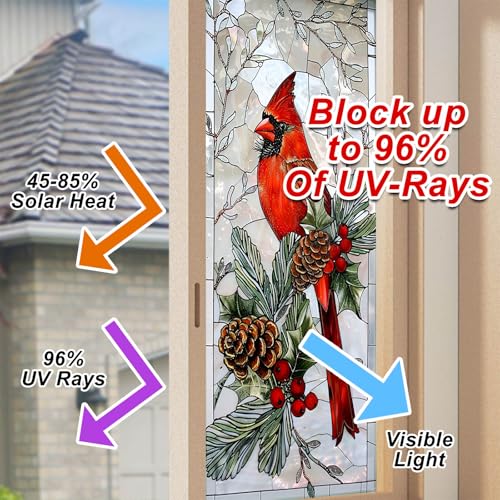 Vinilo decorativo para ventana con diseño navideño miniatura 4