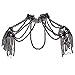 Jerollin Simulated Pearl Body Statement Necklace for Women, Fashion Collar Bib Necklaces Fashion Costume Jewelry Necklace