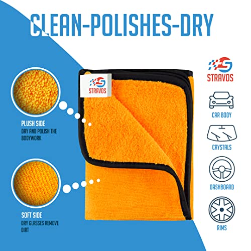 Stravos Basic Panni Microfibra per Pulizia Auto