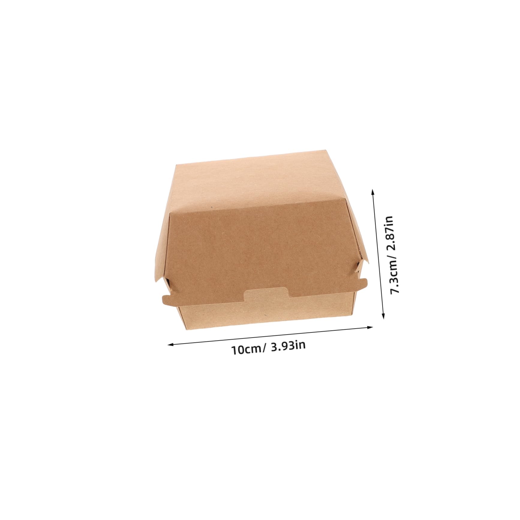 Hemobllo Scatole per Hamburger da Asporto 30 Pezzi in Carta Kraft, Resistenti al Grasso, per Panini, Snack e Picnic