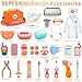 Doctor Kit for Kids, 33 Pcs Wooden Dentist Play Set for Toddler 3-5 with Real Stethoscope & Dental Tools, Pretend Playset Medical Toys Storage Bag Educational Role Play Doctor Toys Gift for Boys Girls