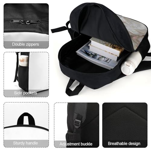 Woman Lying on The Sofa Unisex Backpack 17" Casual Daypacks Simple Shoulders Bag for Camping Hiking Travel Gear4