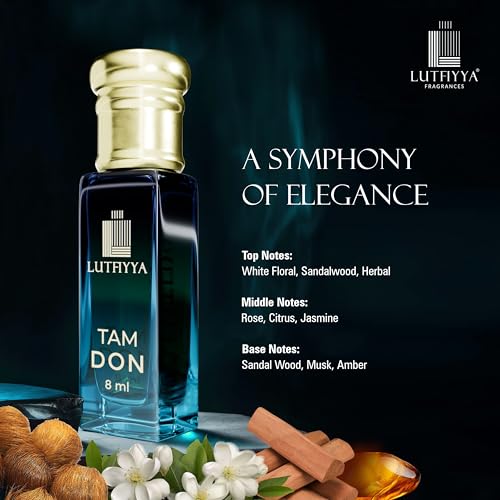 Image of Non-Alcoholic Roll-On Attar Liquid For unisex (8 ML* 4) | Long Lasting | Set of 4 Pieces [ Tam Don | Lumina | Oud Royale | Mist Aura ](TIMELESS TREASURE)