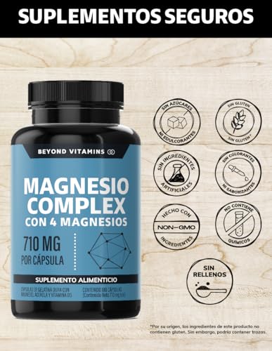 Vitamínicos, citrato de magnesio gnc Marca BEYOND VITAMINS (2)