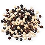 perlen braunschweig Material: Diese Perlen sind aus natürlichem Hartholz, sie sind solide und ungiftig, nicht leicht zu brechen oder zu verformen, ideal für Schmuck- und Bastelprojekte.