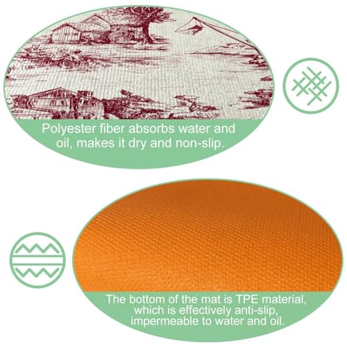 Alfombrillas de cocina superabsorbentes lavables pack de 2 unidades 6