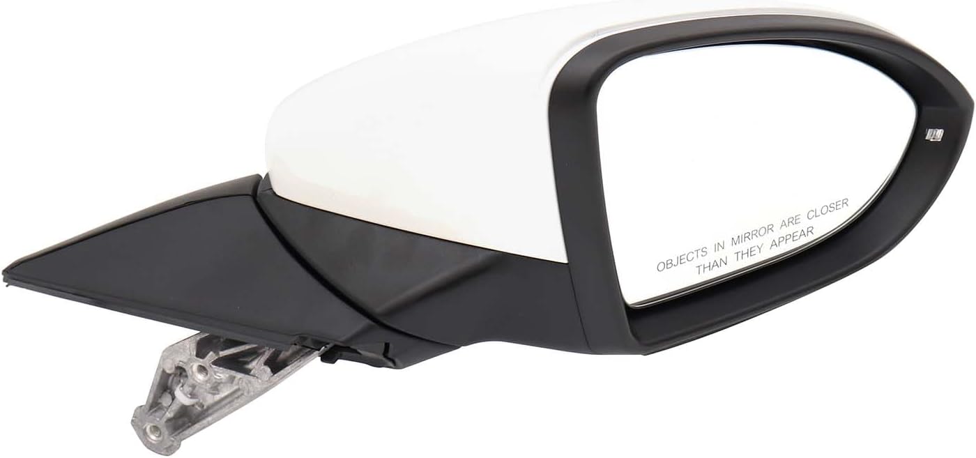 Right Passenger Side Mirror Fit for Volkswagen Golf GTI 2015-2021, White Door Mirror with Turn Signal Heated Power Glass (6 Pins)
