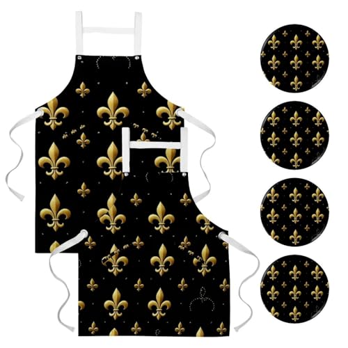 Tabliers de cuisine imperméables et réglables à doubles poches