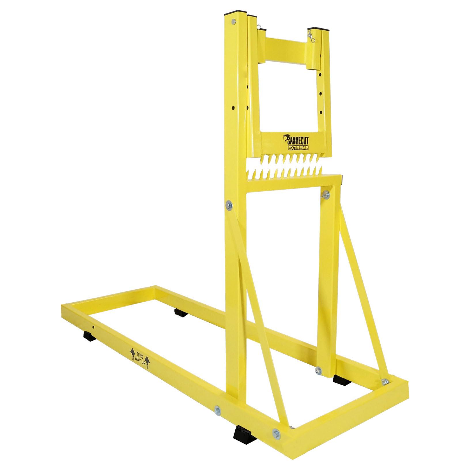 Sabrecut Yellow Sclb01 Folding Log Buddy Log Saw Horse Smart Holder Bench Chainsaw Pruning Lopping Cutting Holder Garden Heavy Duty