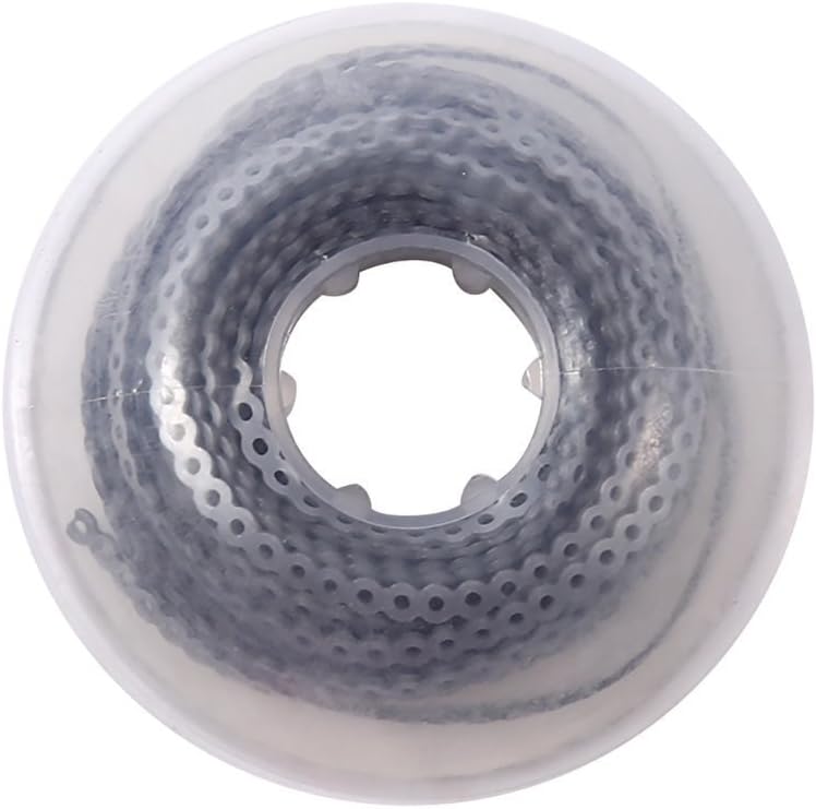 Dental Orthodontic Elastic Rubber Chain Ultra Power Continuous Chains (Grey, Long Distance)