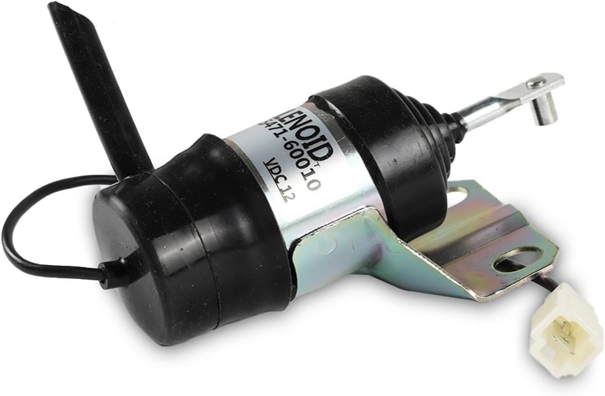 052600-1000 15471-60010 052600-1001 1PCS 12V Fuel Stop Solenoid For KX161-2 V2203 KX101 Z482 D722 KX161 KX151
