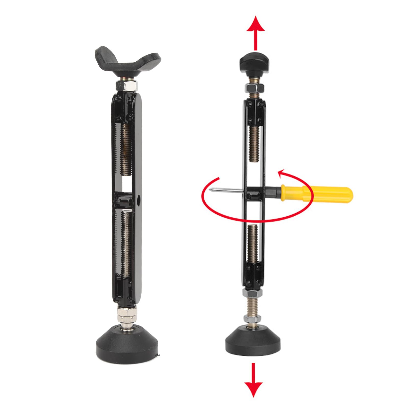 Soporte de Elevación Portátil para Motocicleta, Soporte de Elevación de Rueda Fuerte, Soporte de 400 Kg, Soporte de Elevación de Rueda de Altura Ajustable con Hebilla de Freno