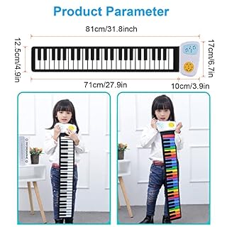 Roll Up Piano 49 Touches Flexible Éducatif Clavier Électrique Piano Étanche Haut-Parleur Intégré Et 8 Tons, Portable… - Les Beatles, Paul McCartney, John Lennon, RIngo Starr, George Harrison Roll Up Piano 49 Touches Flexible Éducatif Clavier Électrique Piano Étanche Haut-Parleur Intégré Et 8 Tons, Portable… – Image 7