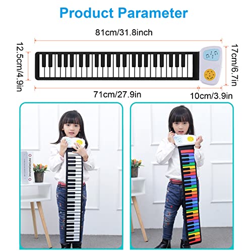 Roll Up Piano 49 Touches Flexible Éducatif Clavier Électrique Piano Étanche Haut-Parleur Intégré Et 8 Tons, Portable… - Les Beatles, Paul McCartney, John Lennon, RIngo Starr, George Harrison Roll Up Piano 49 Touches Flexible Éducatif Clavier Électrique Piano Étanche Haut-Parleur Intégré Et 8 Tons, Portable… – Image 8