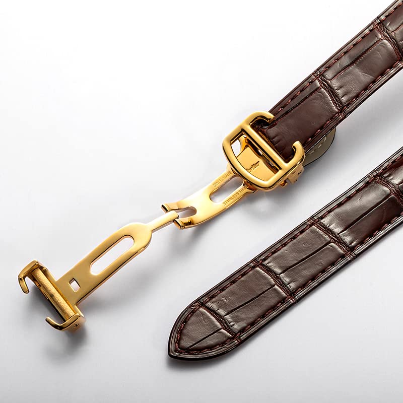 Bracelet crocodile Cartier Ballon Bleu fait main luxe