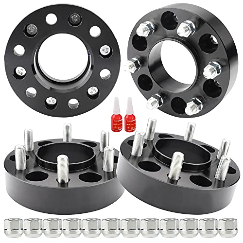 Richeer 6x5.5 Hub Centric Wheel Spacer for Sierra Silverado Avalanche 1500 Suburban Escalade Tahoe Express Savana Yukon, 4 PCS 1.5 Inch 6x139.7mm Wheel Spacers with 14x1.5 Studs & 78.1mm Bore