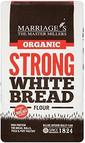Organic Strong White Bread Flour 1kg - Pack of 2