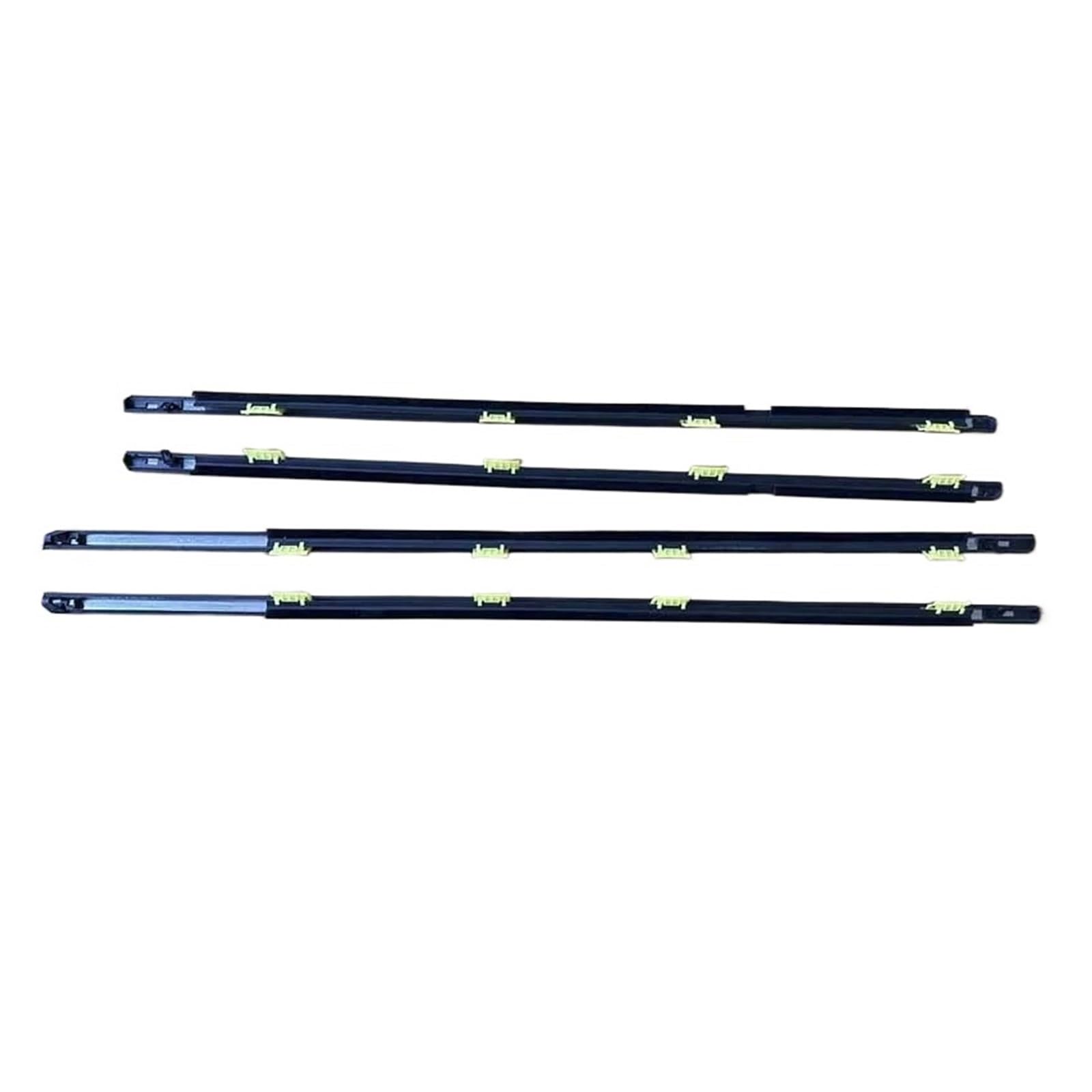 Iukmrt One Color For Civic 2001 2002 2003 2004 2005 4Pcs Outside Window Weatherstrip Seal Belt Weather Strip Car Door Seal Protector