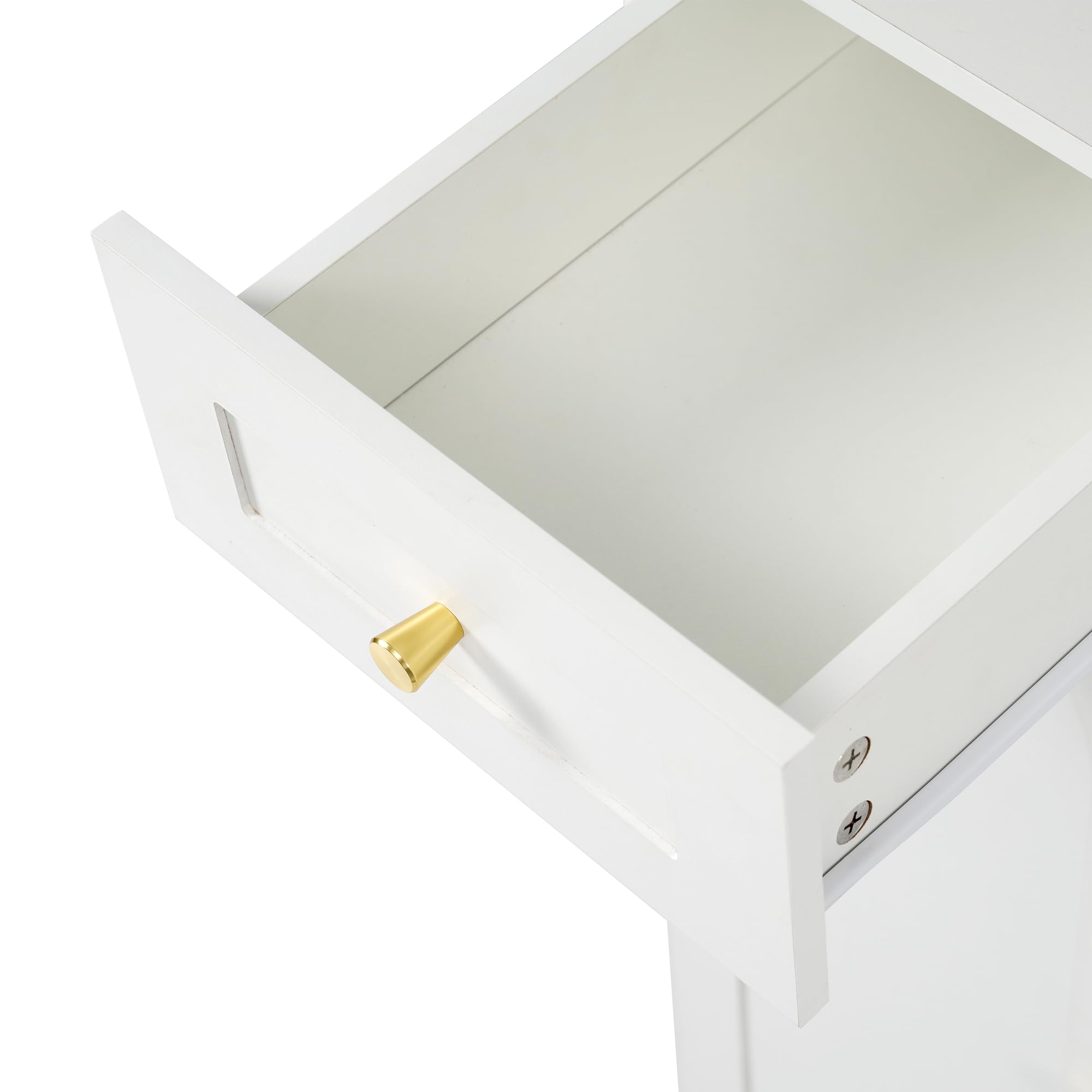 REXO Set da guardaroba, con appendiabiti a parete; Set da guardaroba con scarpiera e scarpiera, 4 ganci, 6 ante, 2 cassetti, mobili da ingresso bianchi (L110×A180×P37cm)
