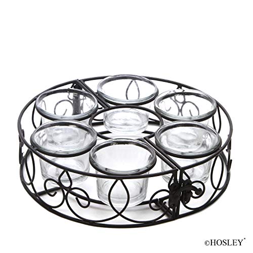 Hosley's 8" D Tealight With 6 Candle Holders. Ideal Gift For Weddings, Aromatherapy, Zen, Spa. P1 #TOP7