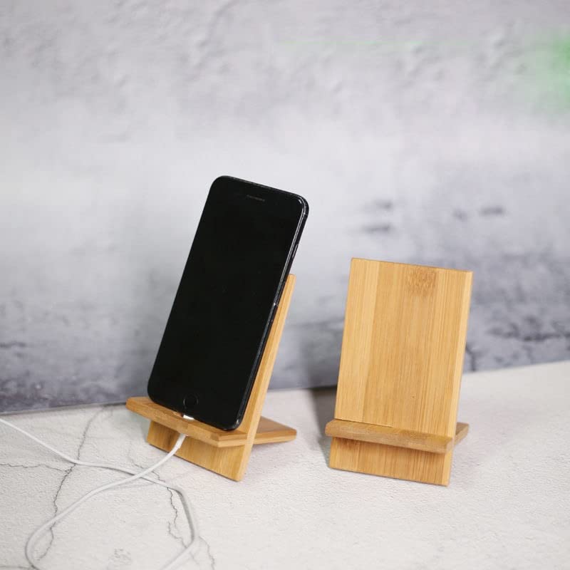 Support de téléphone en bois stable pour éviter les chutes de smartphone