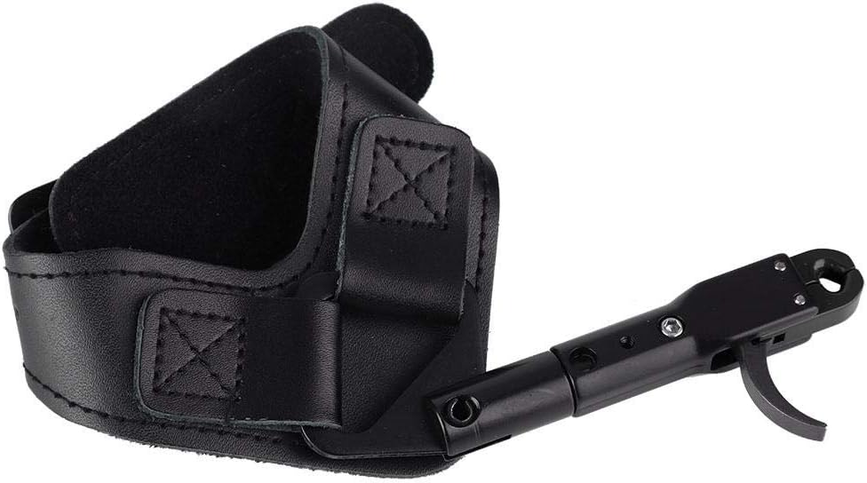 Zer one Compensador de Arco Compuesto, Disparador de Disparo de Arco de Pulsera Ajustable con Pinza de Arco Ajustable portátil
