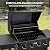 Feasto 4-Burner Gas BBQ Grill with Side Tables, 36,000 BTU Outdoor Propane Grill with Premium Enameled Coated Chamber Body & Porcelain-Enameled Grates for Deck Party & Patio BBQ, 559 Sq. In., Black