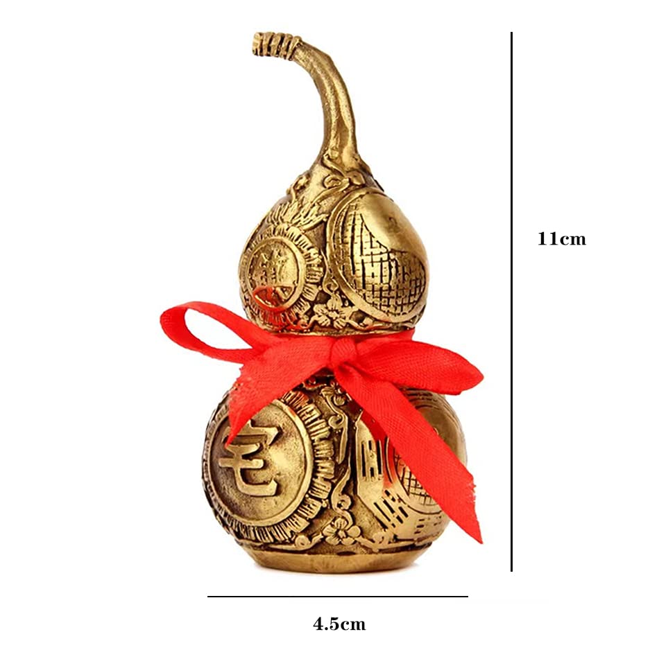 Estatua de cobre Wu Lou Hu Lu Feng Shui para decoración miniatura 2