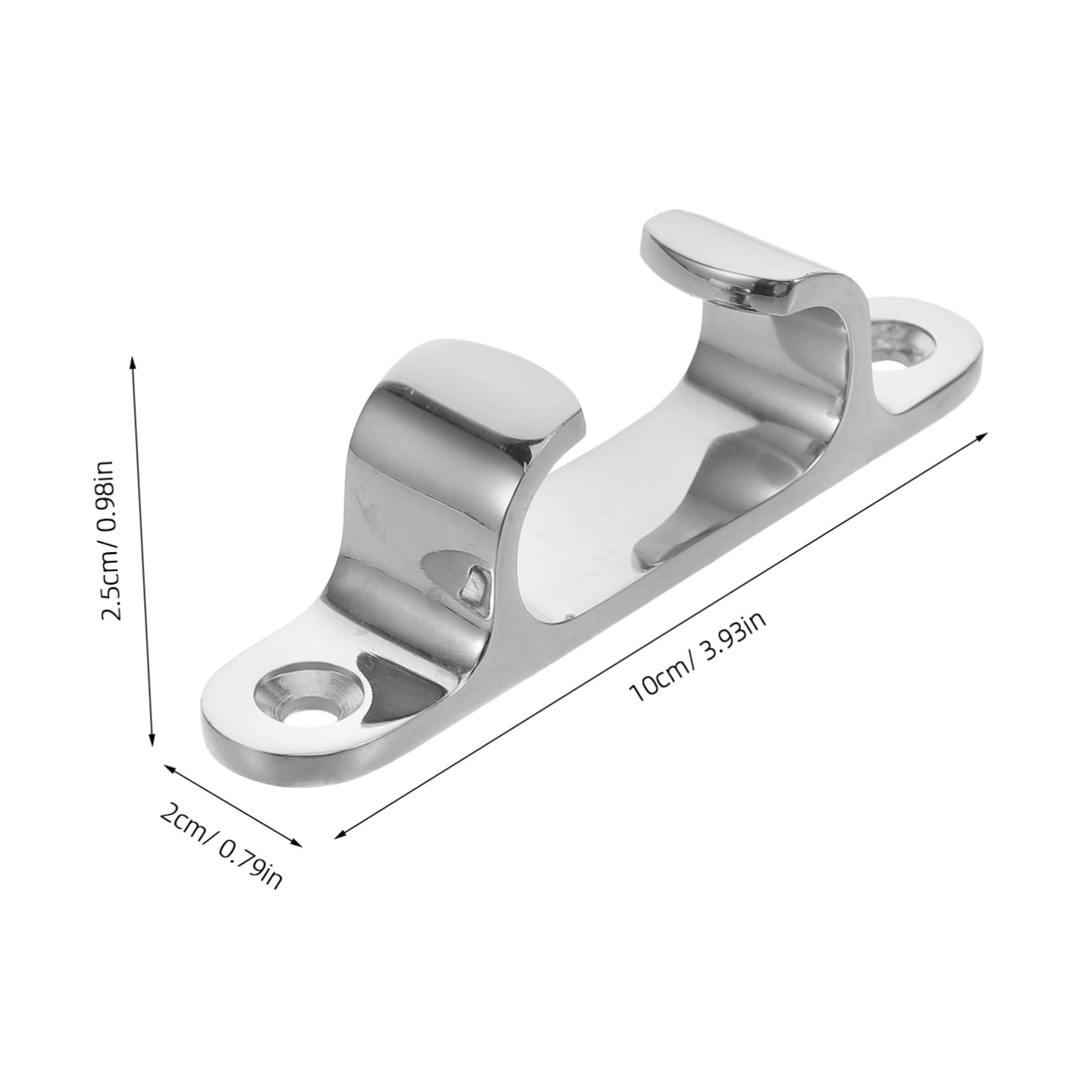 BESPORTBLE Stainless Steel Dock Cleat for Boat and Kayak Hardware for Secure Line Support High Tensile Strength Prevents Line Movement Essential for Yachts and Vessels