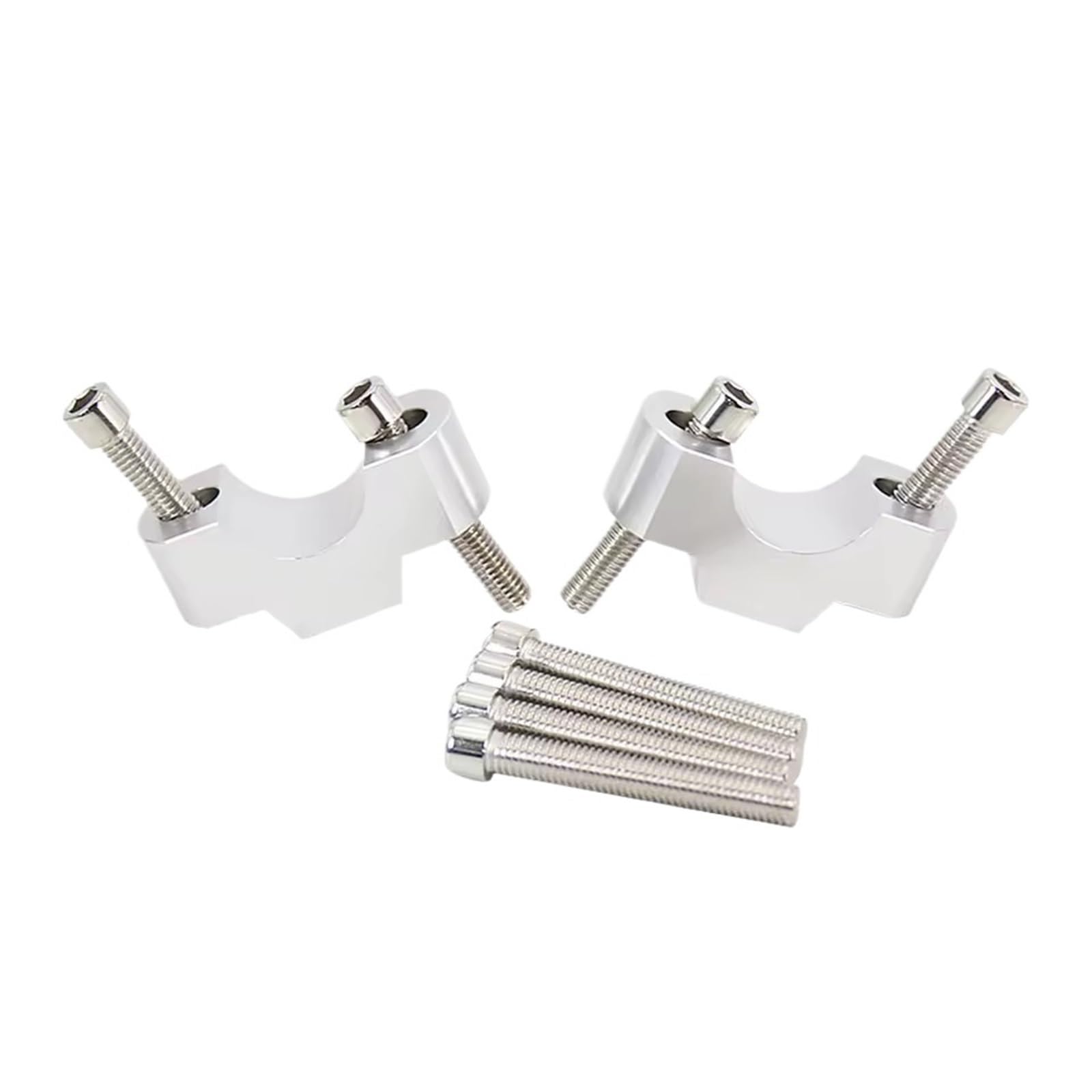 MNEVZX Handlebar risers kit Motorcycle Handlebar Risers Riser Accessories Bar Extension Fit For BMW S1000XR S 1000 XR 2020 2021(Silver)