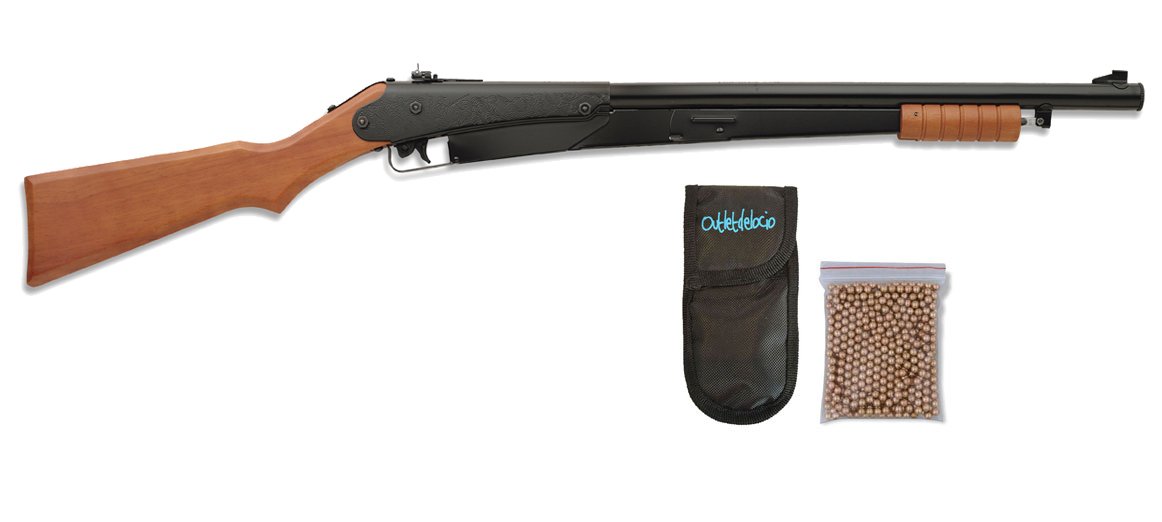 Carabina Perdigón Daisy 25 Pump Gun 4,5mm. 2 Julios + Funda Outletdelocio + Balines. 23054/13275