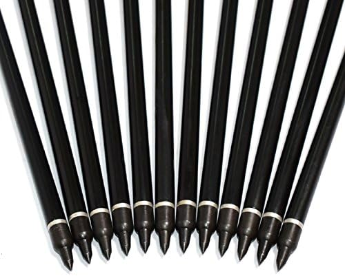 NIKA ARCHERY Crossbow Bolts Aluminum Arrows 16 18 20 22 inch Moon Nock for Outdoor Hunting Pack of 12