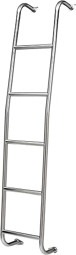 Surco 093NVL - Escalera de acero inoxidable de 5 escalones, compatible con camionetas Nissan NV2500/3500 HD de techo alto 2011-21