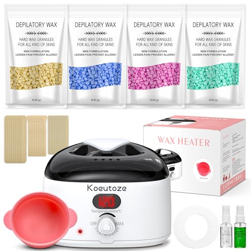 Wandefol Kit Épilation Cire Professionnel pour Femme & Homme -
