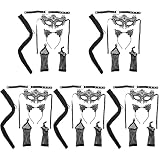 NOLITOY 5- Teiliges Katzenhaarband- Handschuh- Halb- Katzenschwanz- Halloween- Handschuh- Set- Fuchsohr