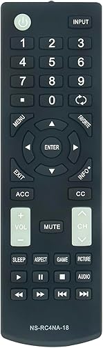 PERFASCIN Nuevo control remoto de repuesto NS-RC4NA-18 apto para Insignia LCD LED TV NS-40D420NA16 NS-32D310NA15 NS-43N101NA24 6530085 NS-40D510NA21