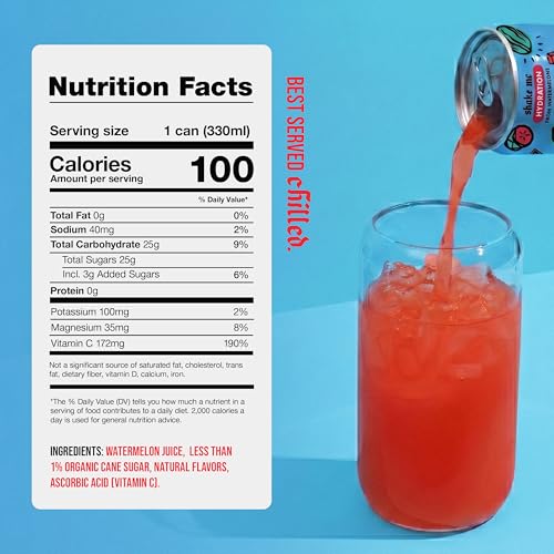 Image of Mela Watermelon Water - Watermelon Juice, 100% Natural Fruit Juice with Vitamin C, Electrolytes, Antioxidants - Coconut Water Alternative, Gluten-Free (Blueberry,11.15 fl oz, 12-pack)