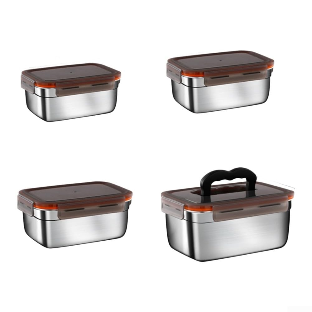 Boîtes Alimentaires 4PCS Hermétiques Anti-Fuites Boîtes Alimentaires