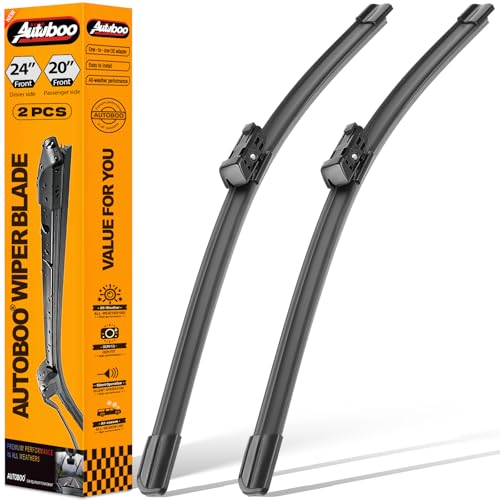 OEM Wiper Blades Replacement for Audi A4 Q5 Q3 A5 RS5 S5 allroad 2009-2020 Original Equipment Replacement Windshield Wipers 24 inch / 20 inch -Original Factory Quality (Set of 2) Top Lock 16mm