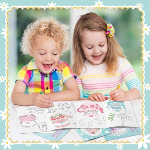 Image of Bulk Tea Party Coloring Books, 96Pcs Tea Time Mini Drawing Booklet for Kids
