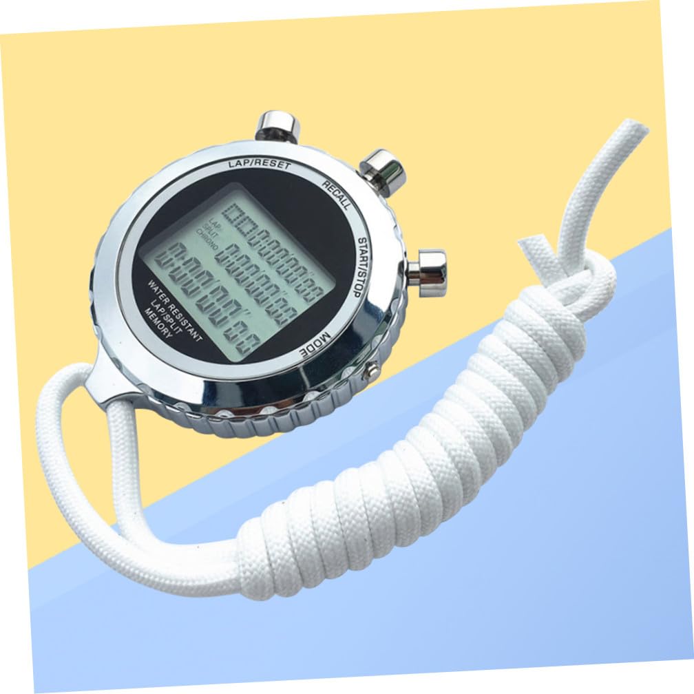 KOMBIUDA Cronometro Elettronico Portatile Con Cronometro E Contatore Per Allenamento Con Display Lcd E Cinturino Per Atleti