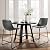 Rfiver Pu Faux Leather Counter Chairs Set of 4, Counter Stools with Back and Footrest, Modern Armless Counter Height Stool Chairs, Grey