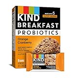 KIND Breakfast Probiotic Bars, Orange Cranberry, 32 Count