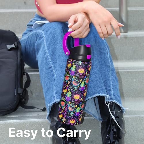 Encool SwiftSip Insulated Stainless Steel Water Bottle with Straw Leak Proof Sports Water - image 8