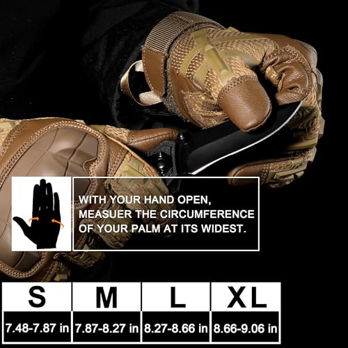Image of WTACTFUL Tactical Gloves Men Women, Touchscreen Reinforced Palm