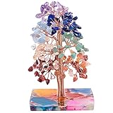 Gran elección para la decoración del hogar y la oficina: como decoración artesanal de alta calidad, el árbol de cristal tiene un alto valor artístico y es adecuado para la exposición en la sala de estar, escritorio y mesa de comedor, mesita de noche. El árbol está bien empaquetado en una caja de regalo negra. También es un buen regalo para tus amigos, seres queridos y padres en Navidad, cumpleaños, Año Nuevo.